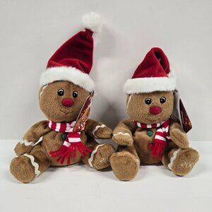 2004 Sears Exclusive Charity Gingerbread Plush Set | Ginger Bell Beanbag Dolls